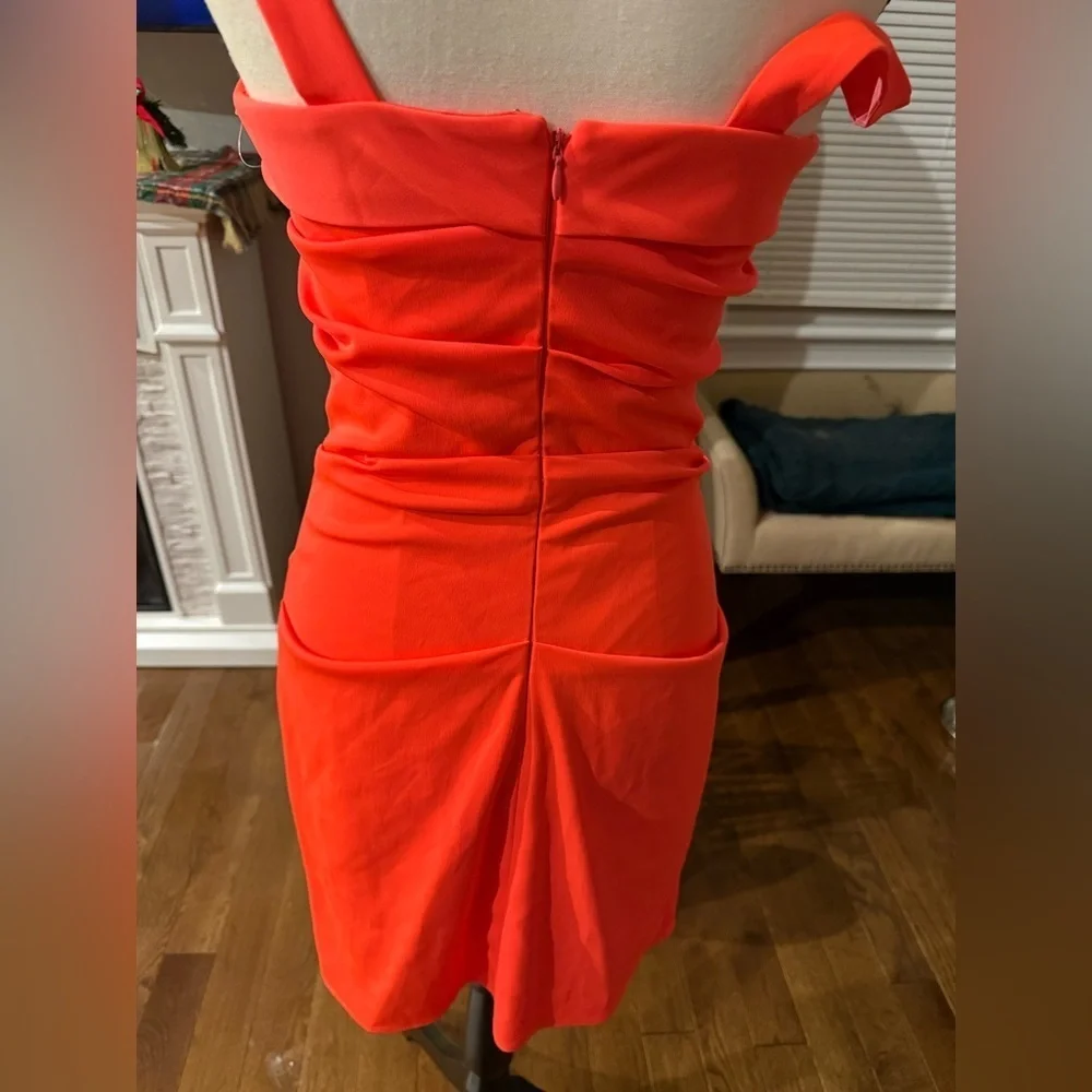 Shoshanna Bright Pink Coral  Dress